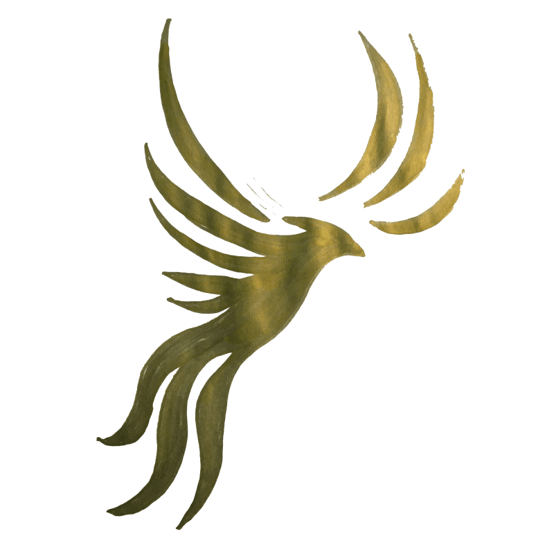 Ein goldener Phönix als Markenzeichen