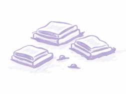 Ein Kirschzweig von rechts nach links in das Bild ragend