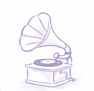 Ein Grammophon als Zäsur im Raum