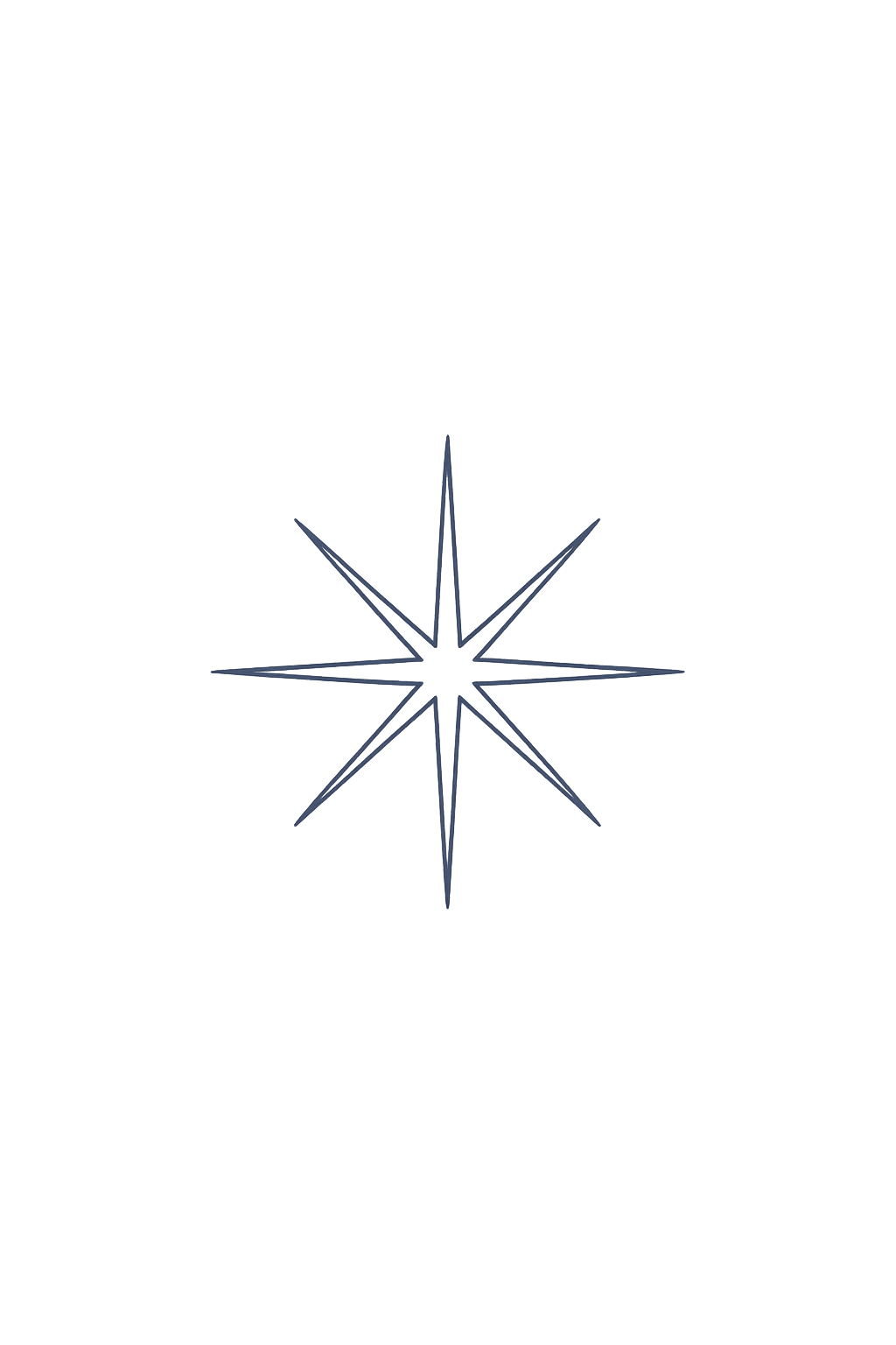 Achtzackiger Stern als stilles Leitsymbol – Tender Whispers