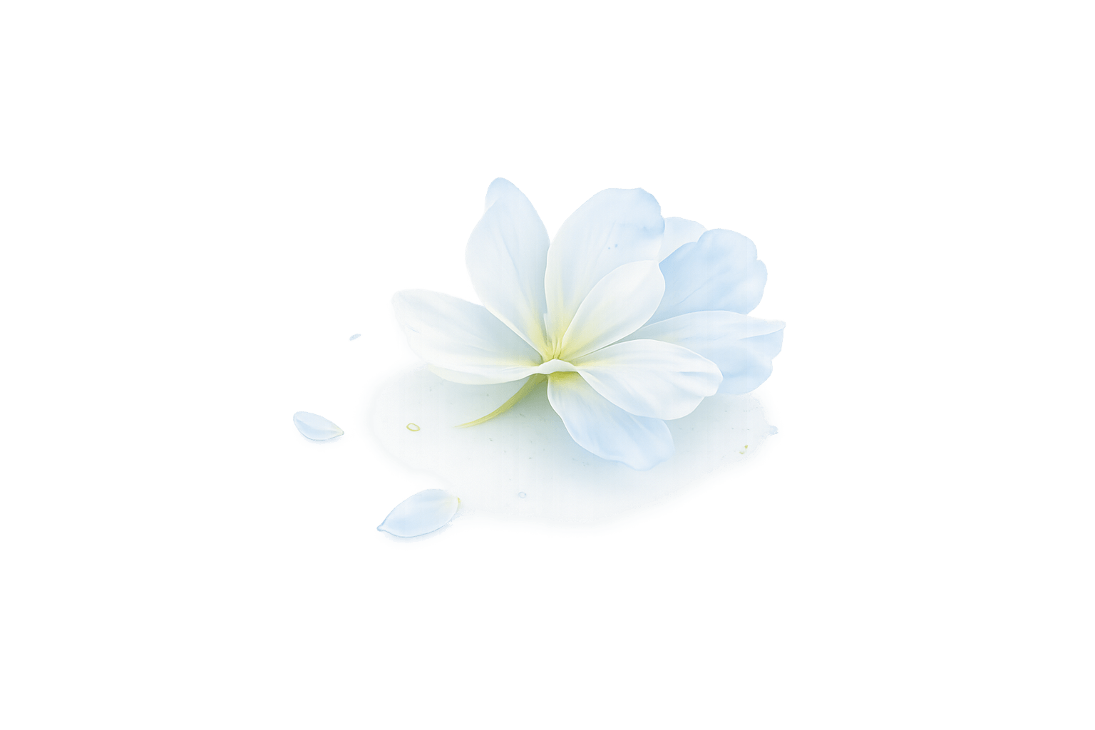 Eine pfirsichfarbene Blüte – als Link zum Hören