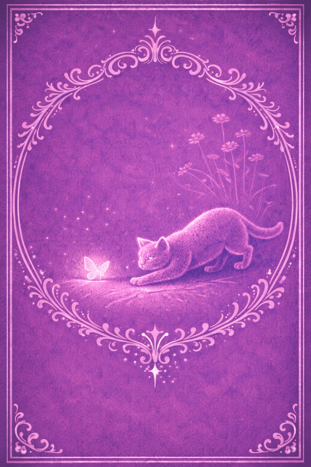 Eine Katze im Mondlicht