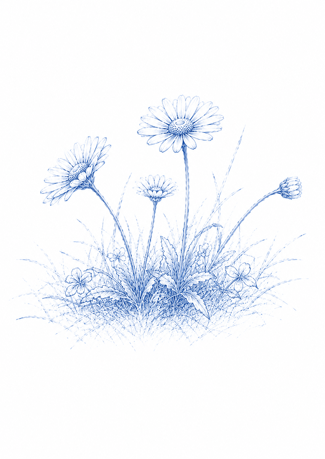 Gänseblümchen als Skizze