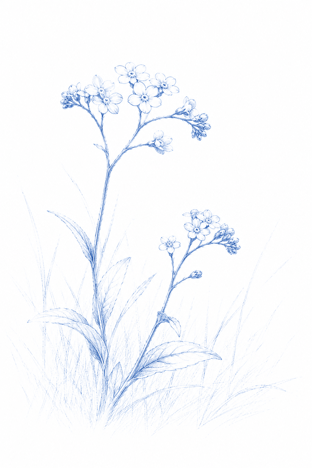 Ein Zweig mit drei Blüten - vielleicht Apfel