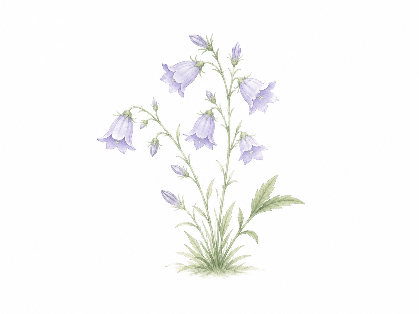 Eine Glockenblume als Link