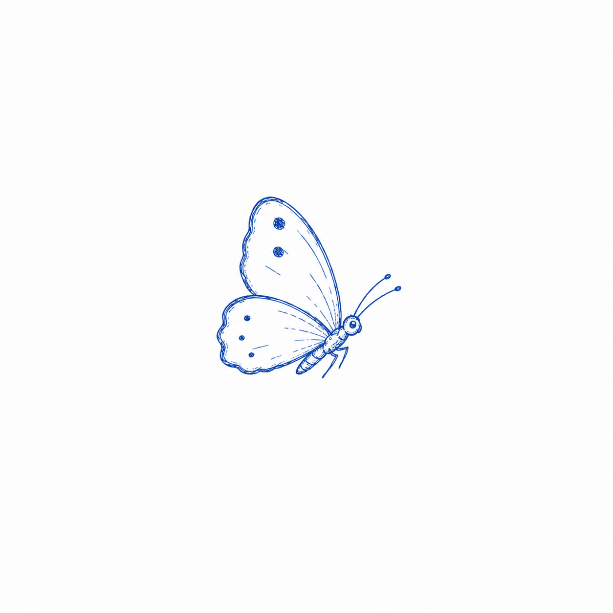 Ein Schmetterling an der Lichtung