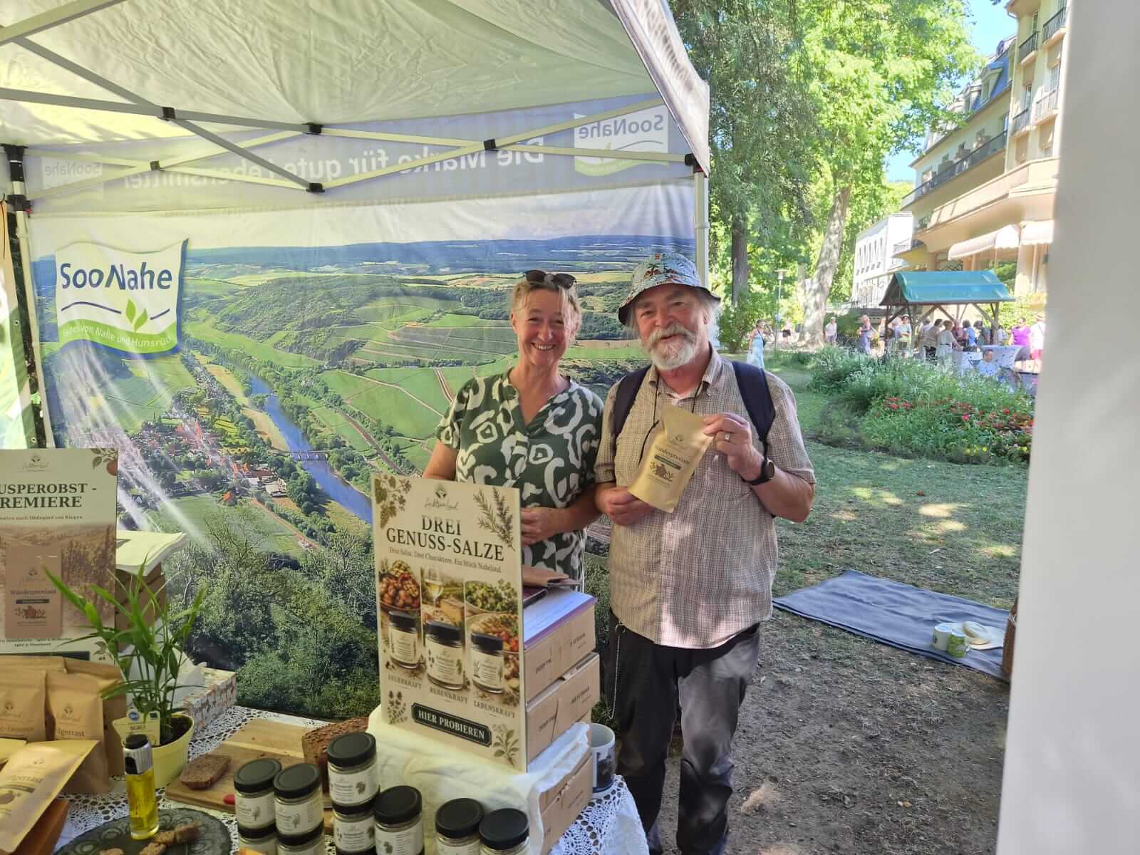 Achtsamland Stand beim Hildegard-Festival im Bad Kreuznacher Kurpark