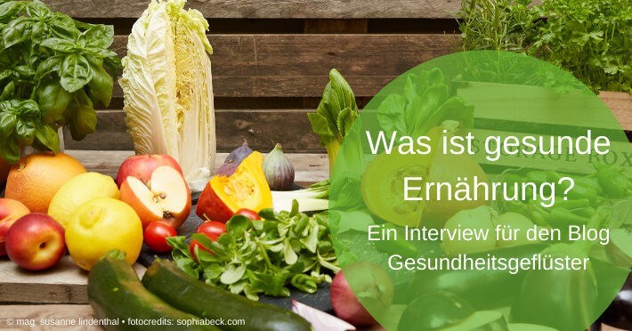 Was ist gesunde Ernährung?