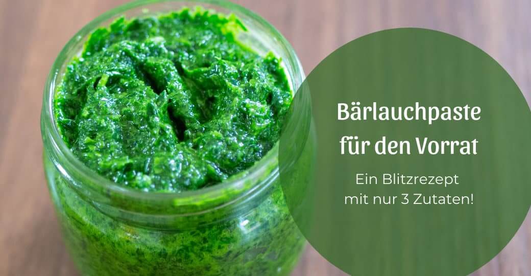 Bärlauchpaste, gleich auf Vorrat
