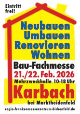 Wir sind auf der Bau-Fachmesse in Karbach – 21. & 22. Februar