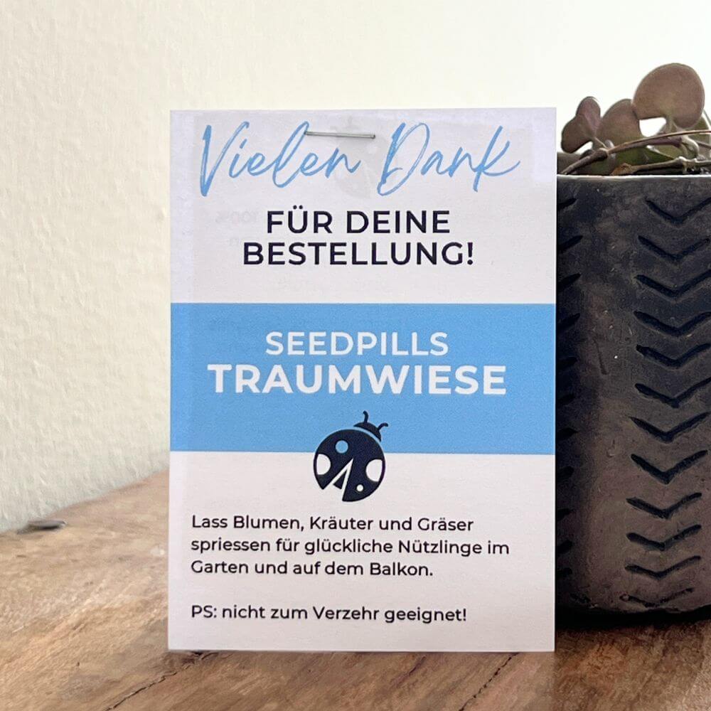 Foto von einem Saatgut-Säckchen eines Onlineshops