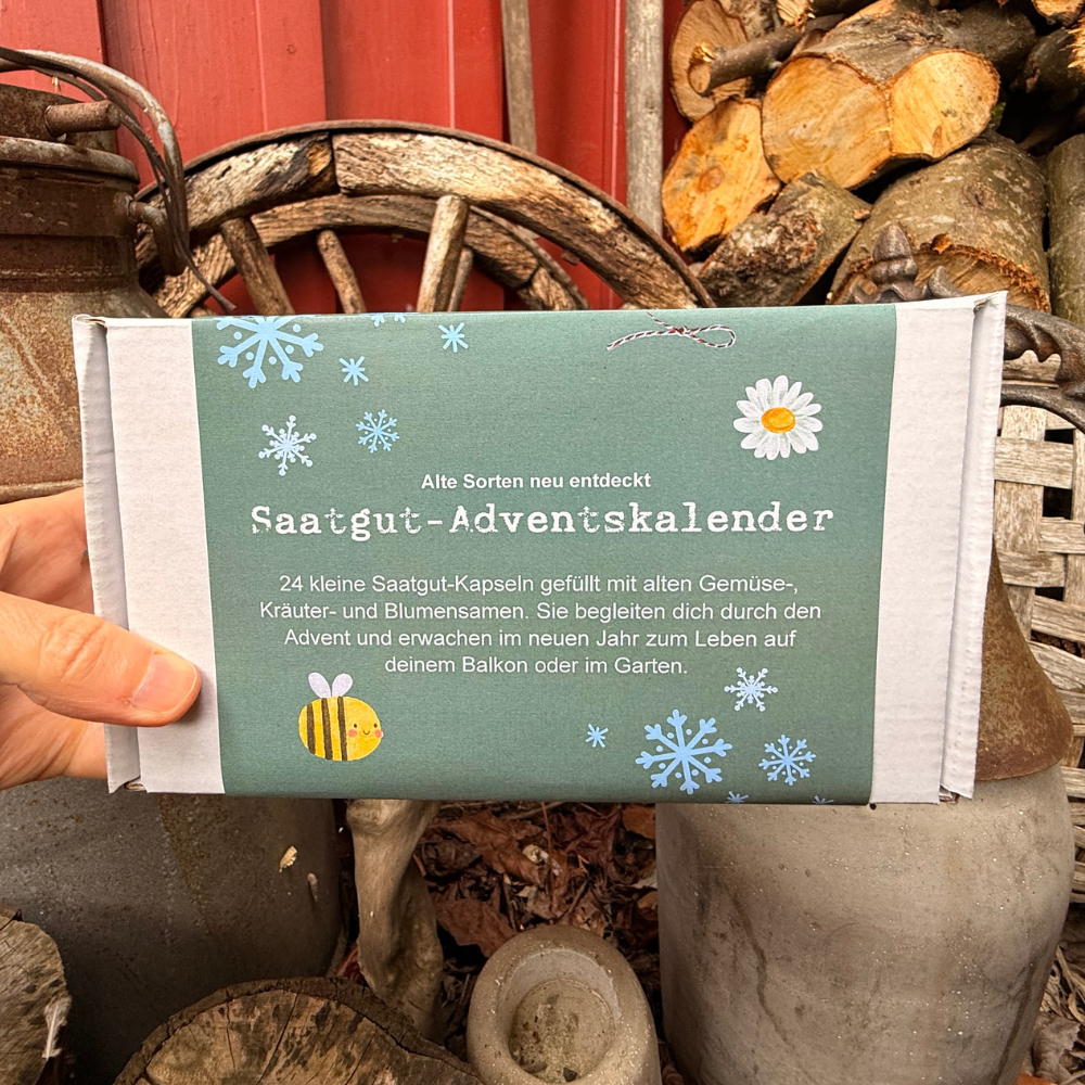 Foto von der Herstellung der Saatgut-Kapseln