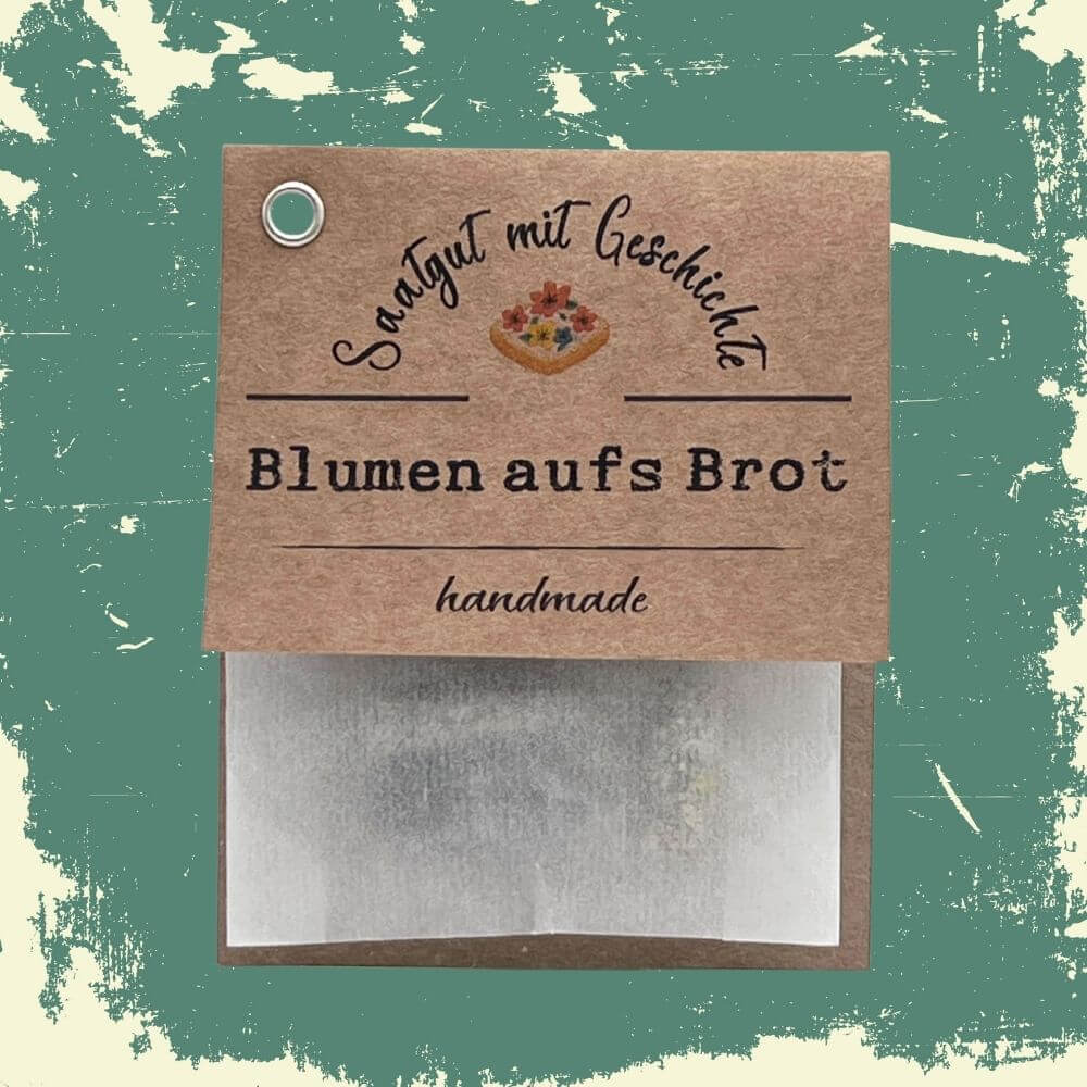 Foto von Set Blumen aufs Brot