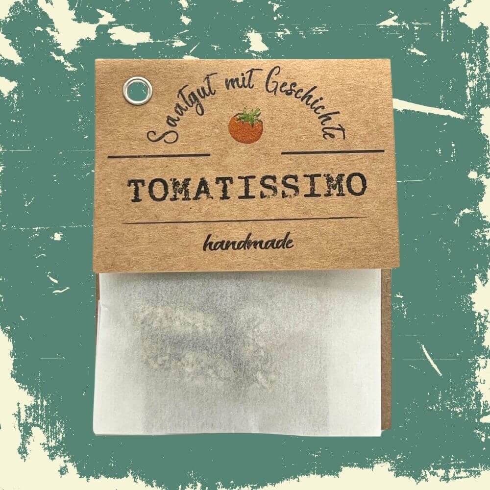 Foto des bloomie Tomatissimo-Sets mit Anzuchtinfos