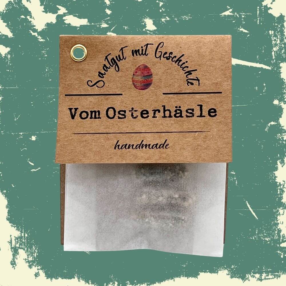 Foto des bloomie Vom Osterhäsle-Sets mit Anzuchtinfos