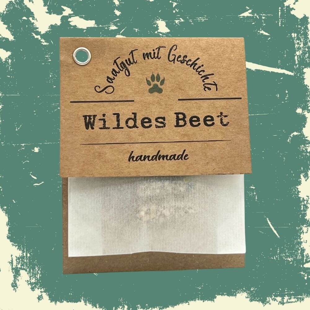 Foto des bloomie Wildes Beet-Sets mit Anzuchtinfos