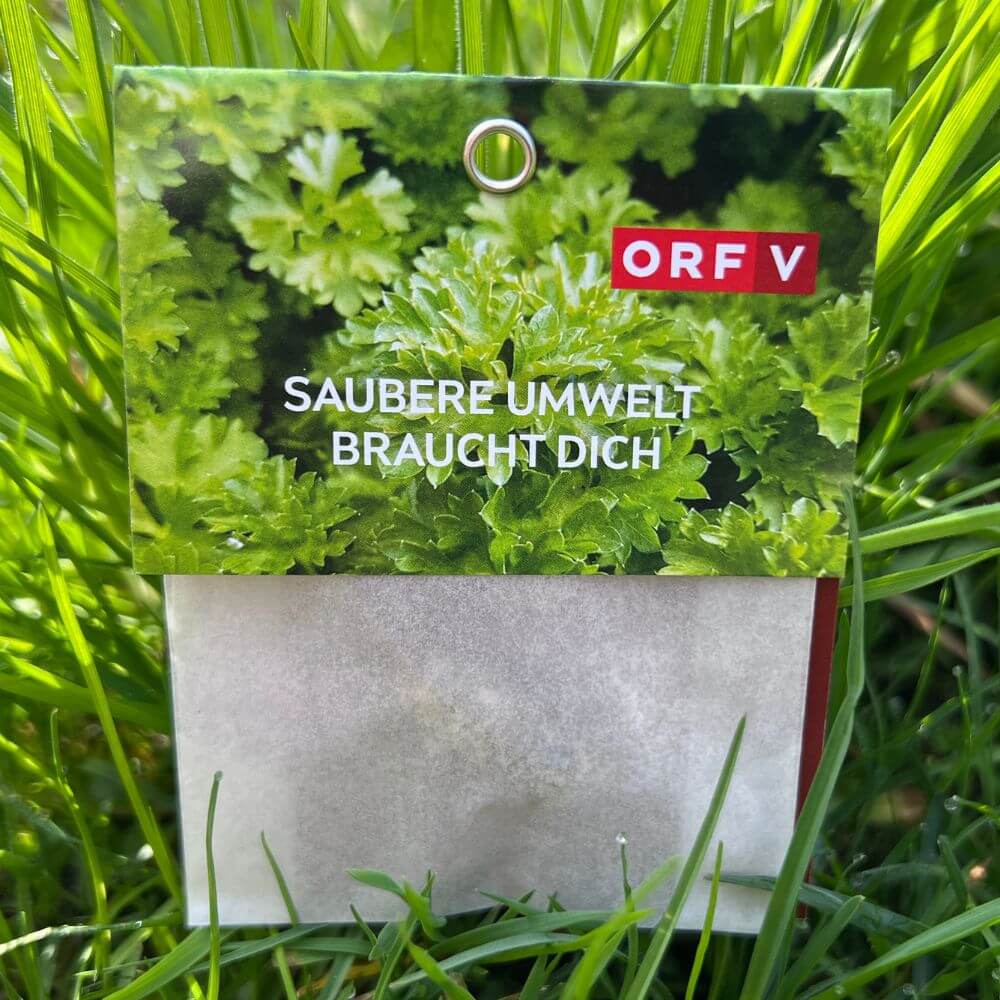 Foto von Saatgut-Säckchen des ORF Vorarlberg