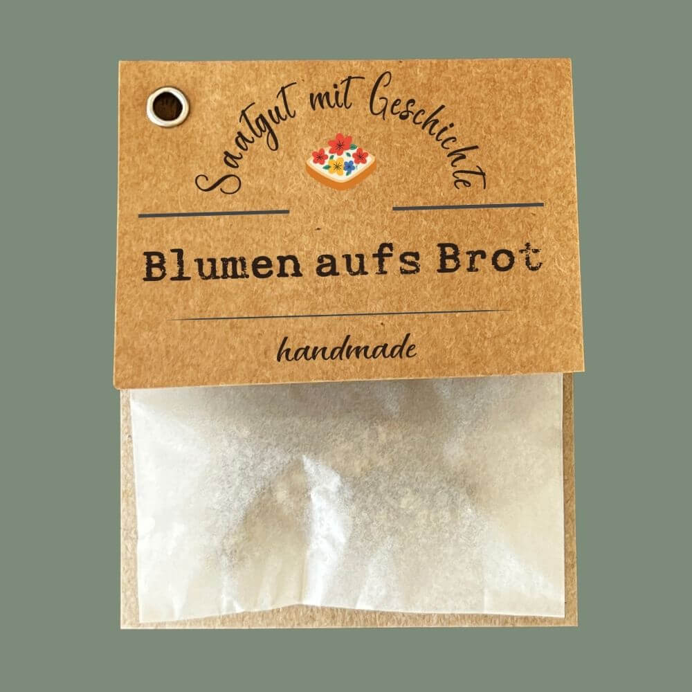Dreierlei Blumen aufs Brot