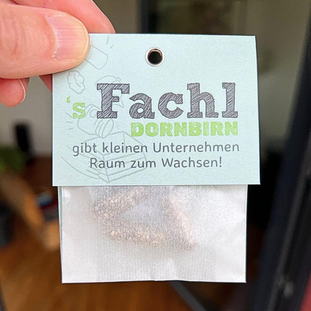 Give-Aways des Fachls in Dornbirn