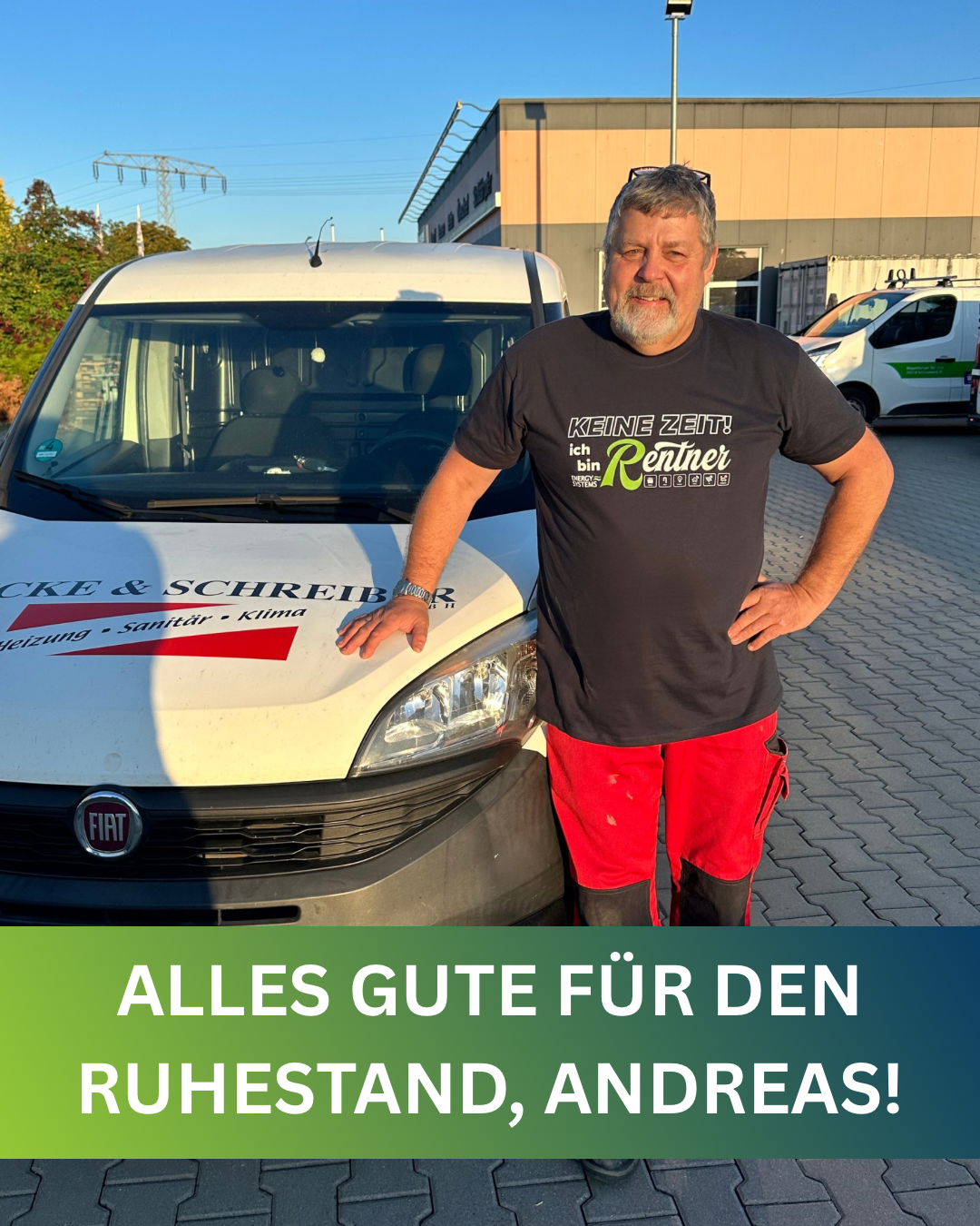 Verabschiedung von Andreas in den Ruhestand