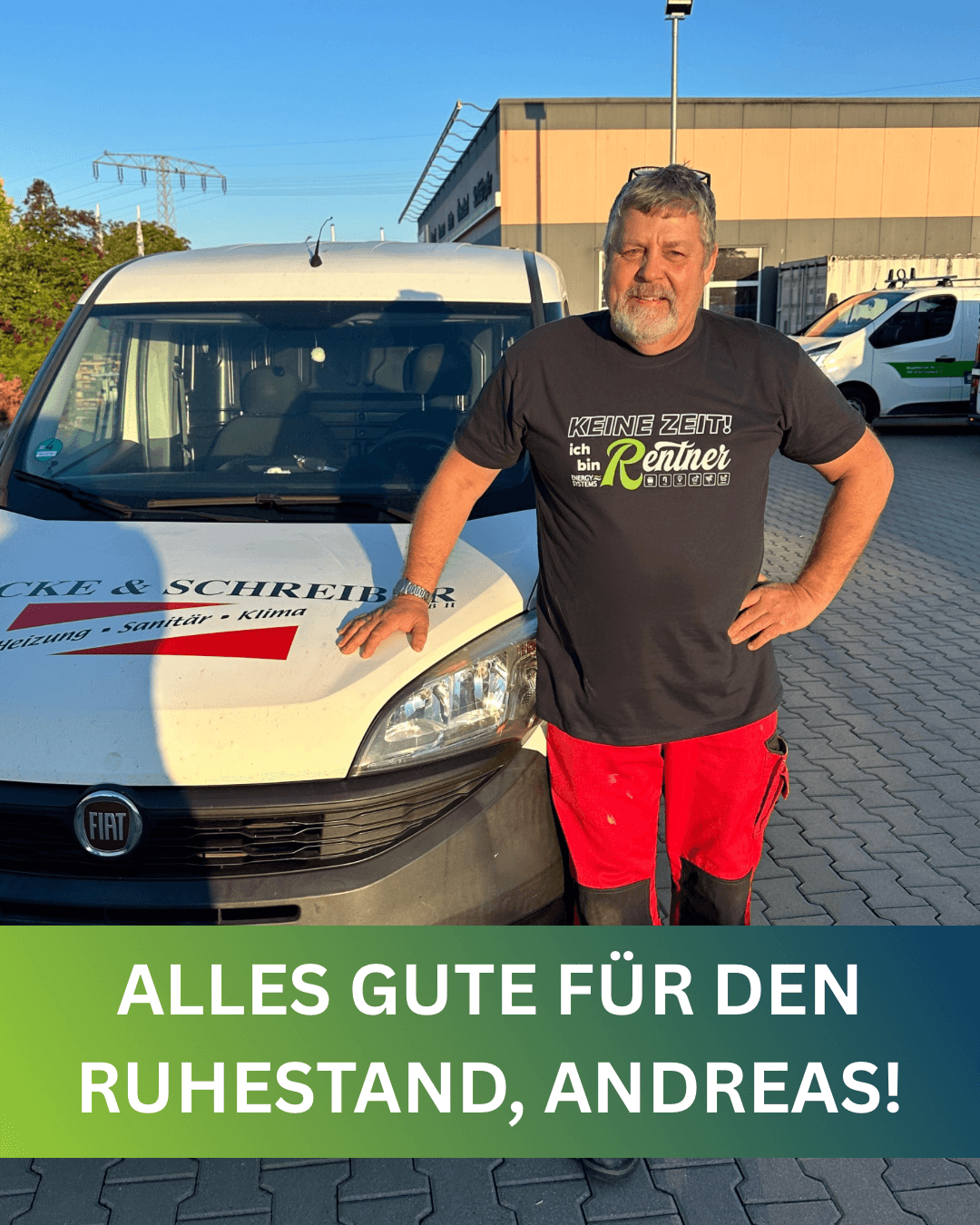 Verabschiedung von Andreas in den Ruhestand