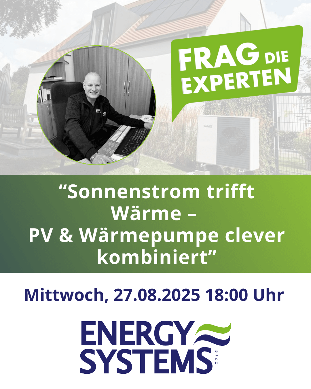 Sonnenstrom trifft Wärme – Dein Infoabend am 27.08.2025 bei Energy Systems