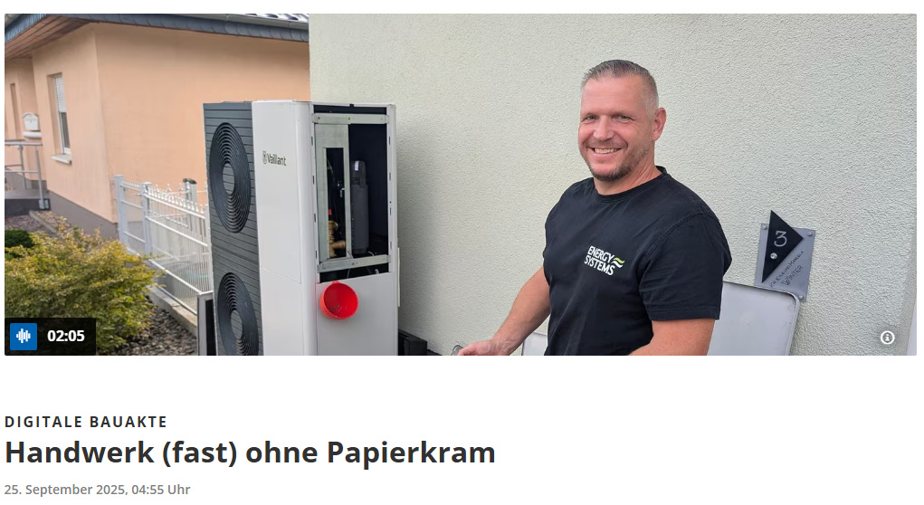 Energy Systems bei der MDR Handwerkerwoche