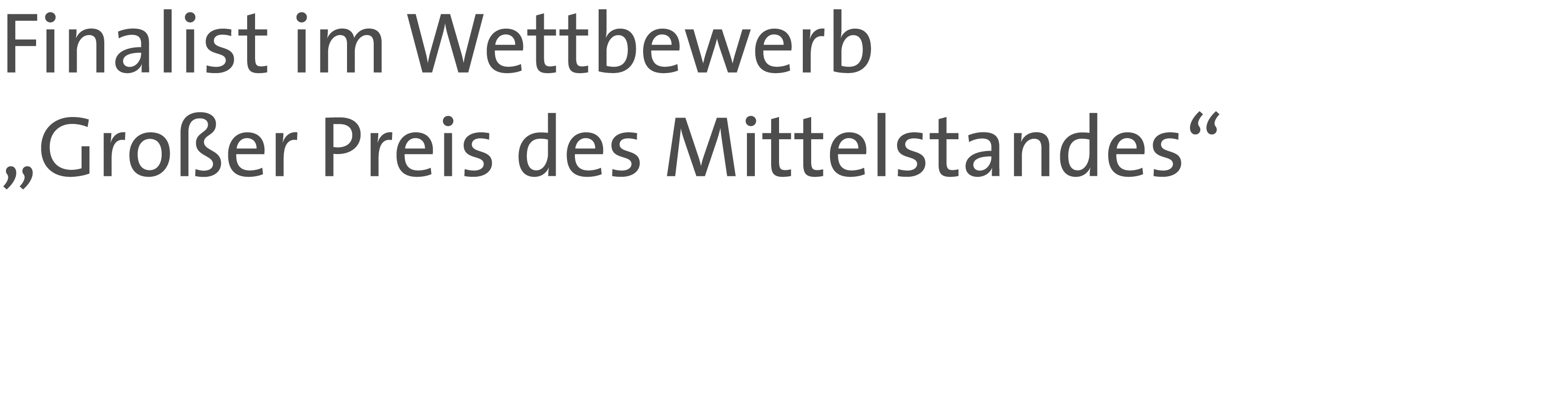 ENERGY SYSTEMS erreicht Finalistenstufe beim Großen Preis des Mittelstandes