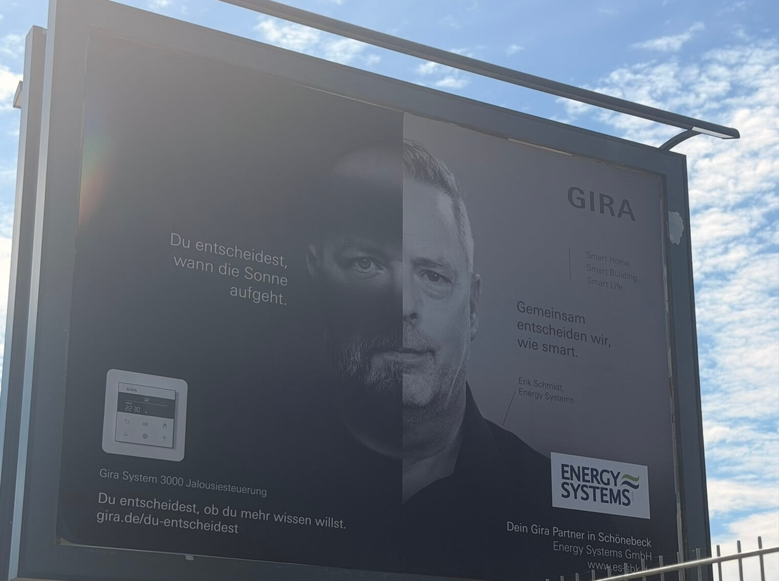 Energy Systems auf den Plakatflächen von Gira in Schönebeck und Magdeburg
