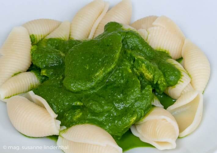 20210414 Huehnergeschnetzeltes mit Baerlauchrahm am Teller