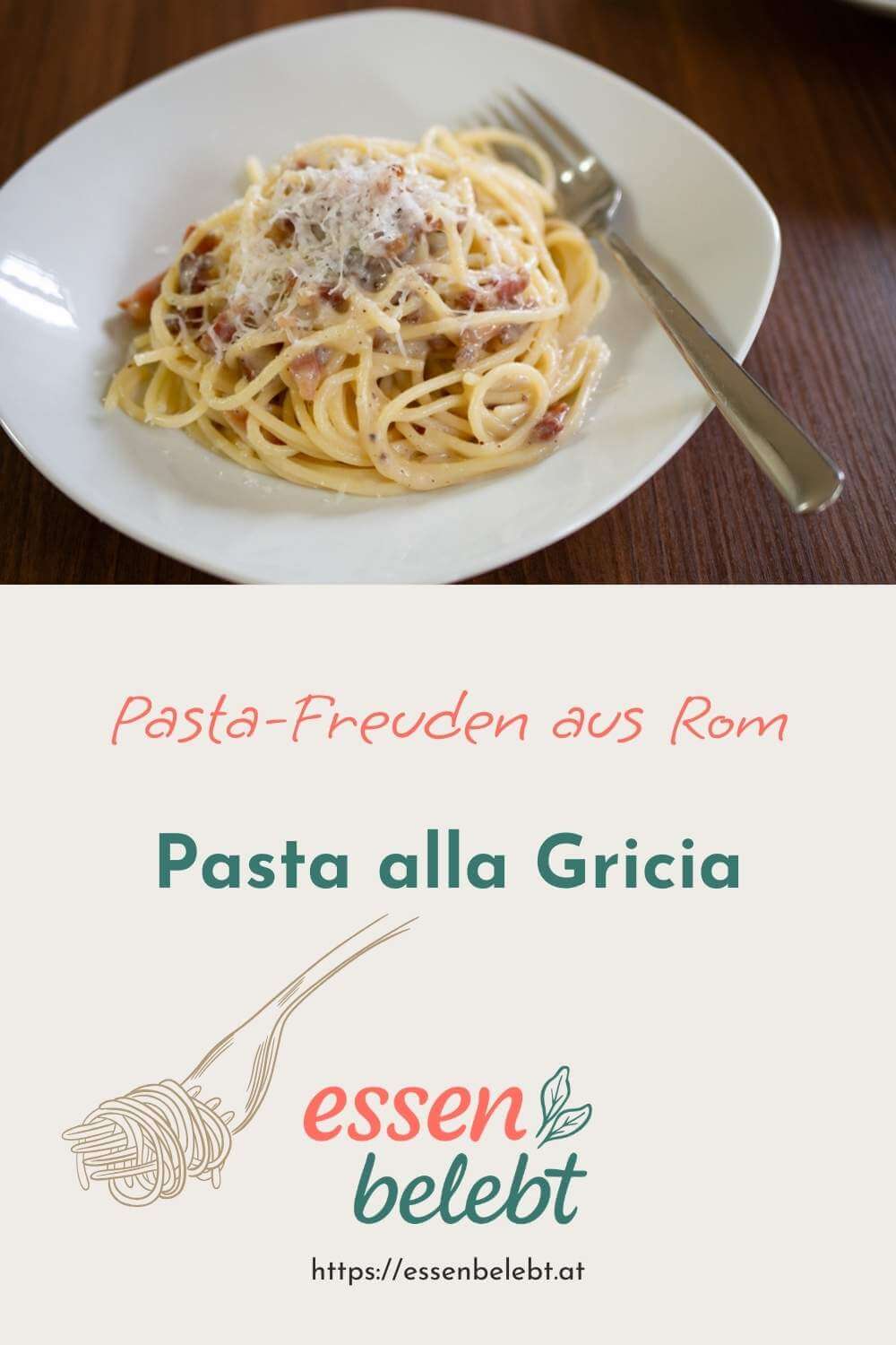 Pasta alla Gricia oder Spaghetti aus Rom