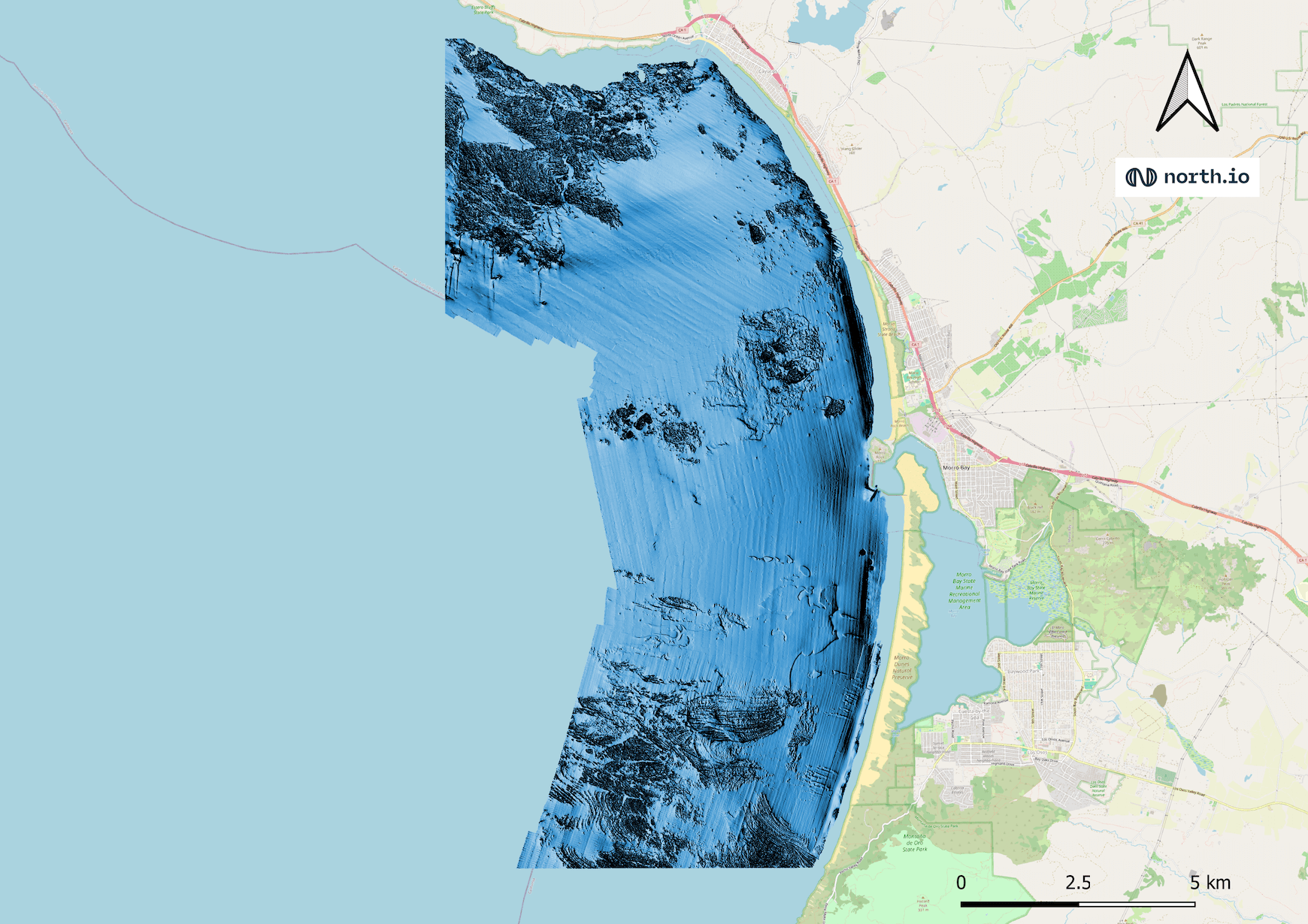 Bathymetry Example Morro Bay California Credit USGS