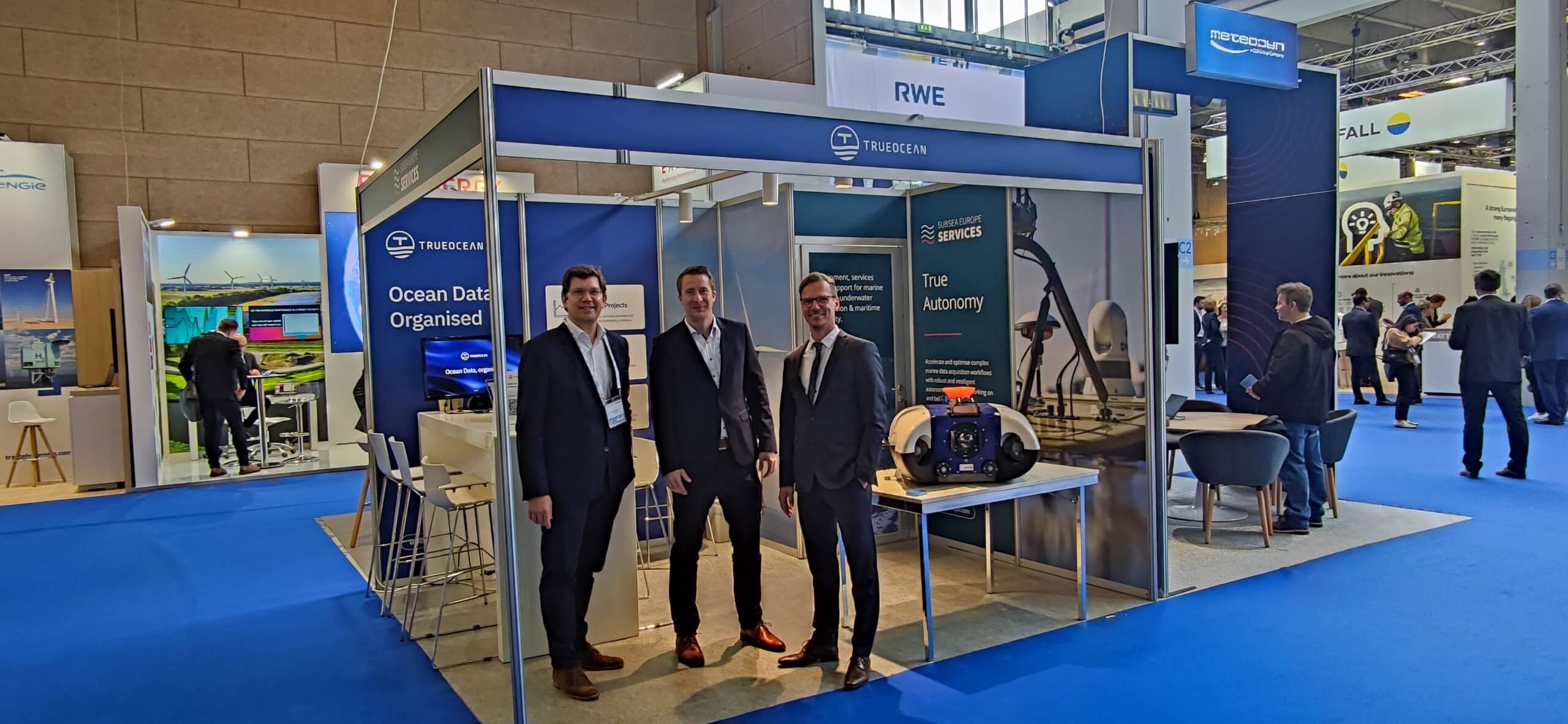 TrueOcean team stand WindEurope 2023