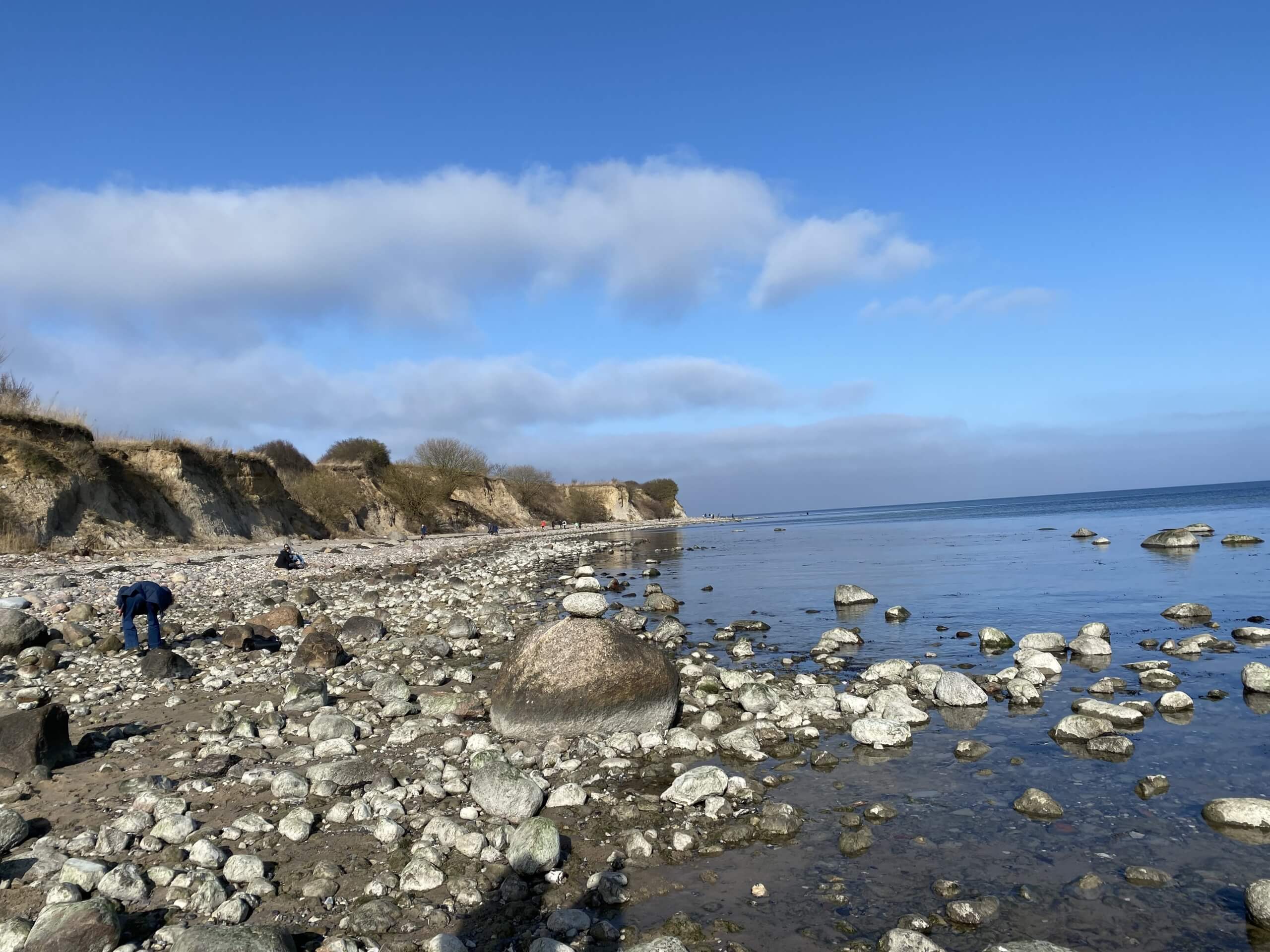 Ein Küstenabschnitt in Boltenhagen im Winter