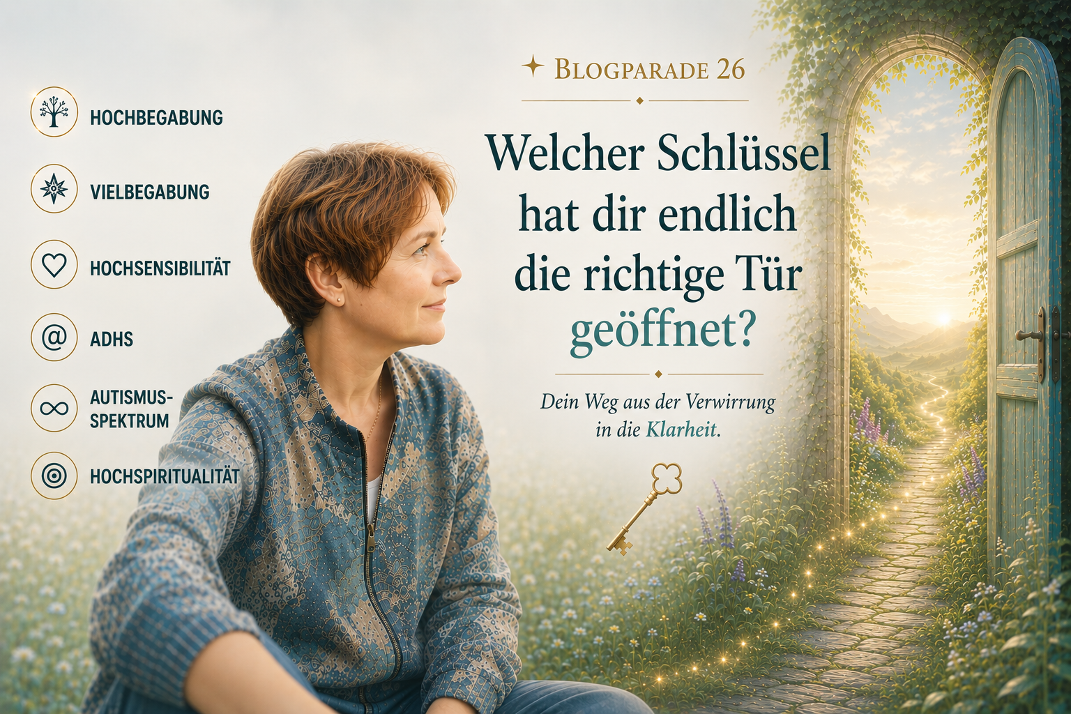 Hochbegabt, vielbegabt, hochsensibel, ADHS oder Autismus-Spektrum? Der Schlüssel, der endlich die richtige Tür öffnete.