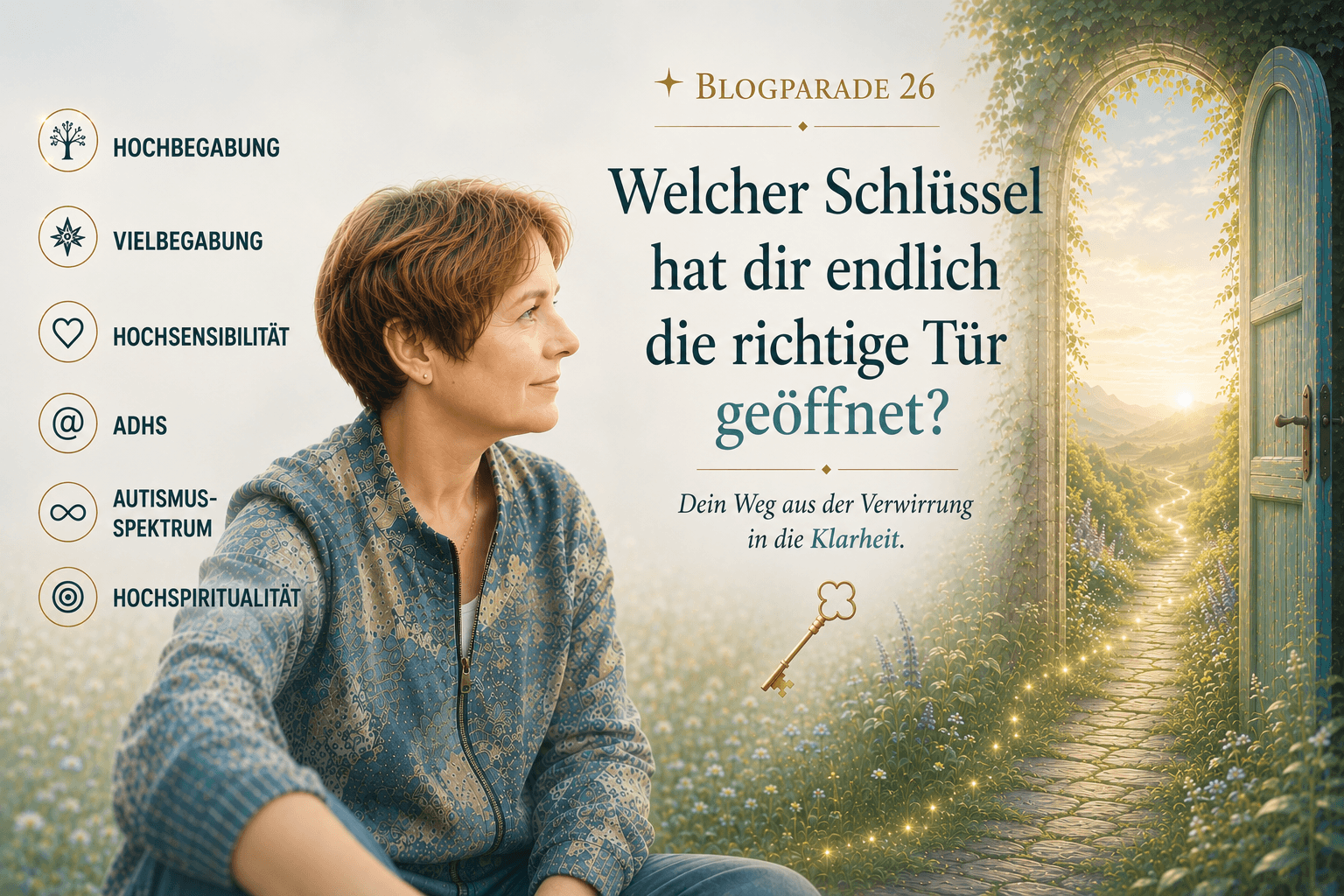 Hochbegabt, vielbegabt, hochsensibel, ADHS oder Autismus-Spektrum? Der Schlüssel, der endlich die richtige Tür öffnete.