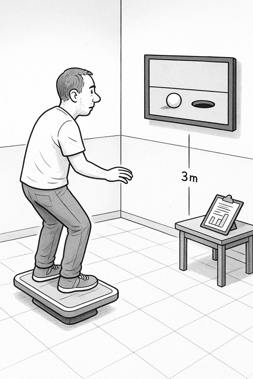 Sensible Füße, fester Stand mit virtuellem Brett