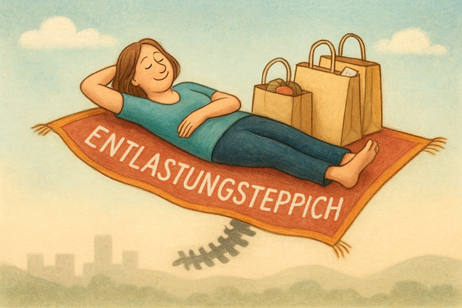 Heilung durchhalten! Entlastung fördert Aktivität.