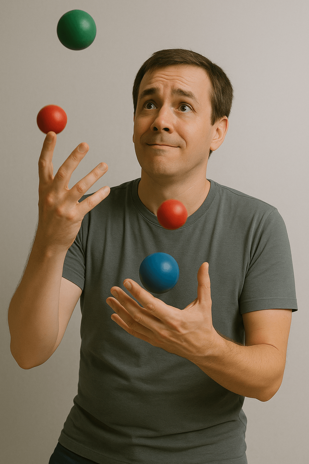 Jonglieren mit unegalen Fingern