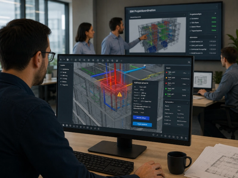 BIM-Kollaboration im modernen Büro