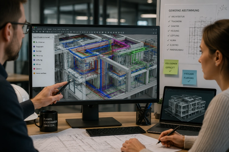 BIM-Koordination im modernen Büro