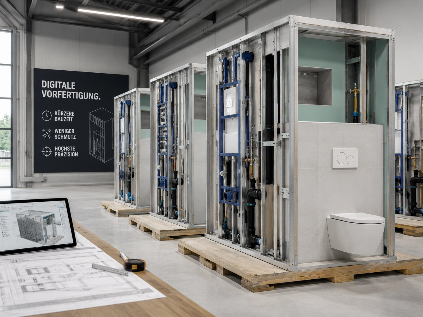 Digitale Vorfertigung in der Industrie