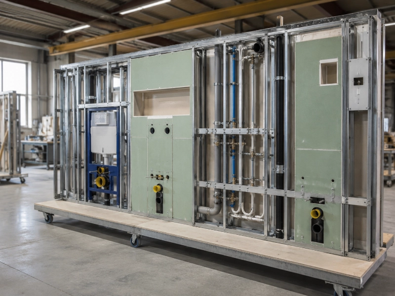 Industrielle Wandmontage in Produktion