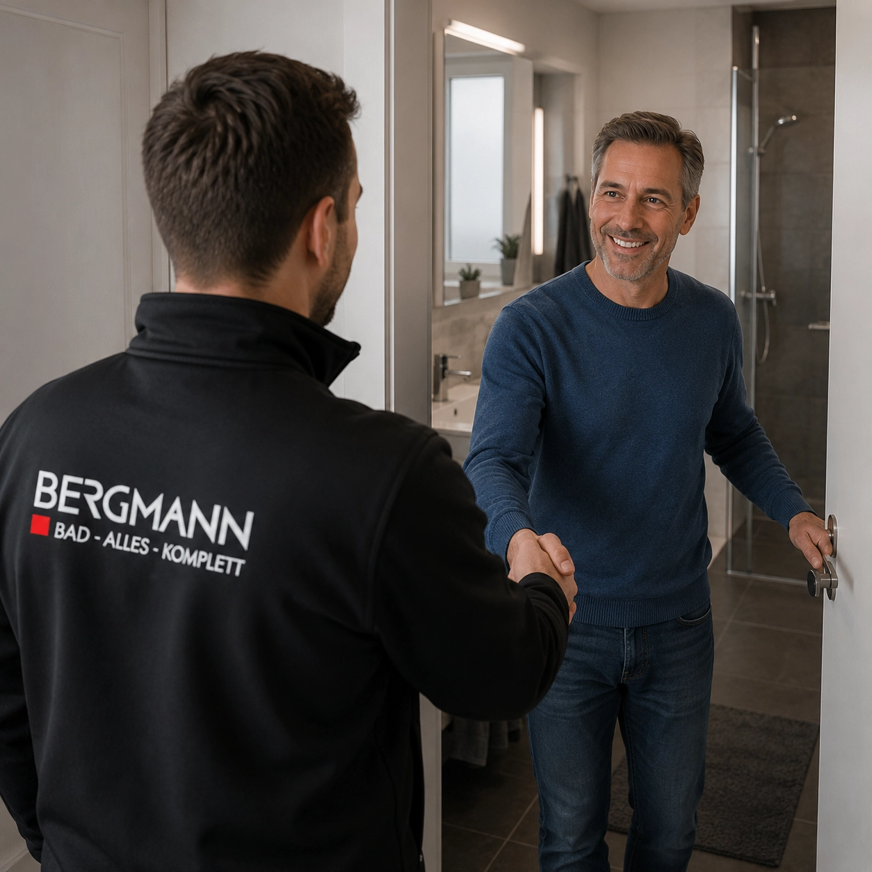 Vor Ort Besuch des Badplaners